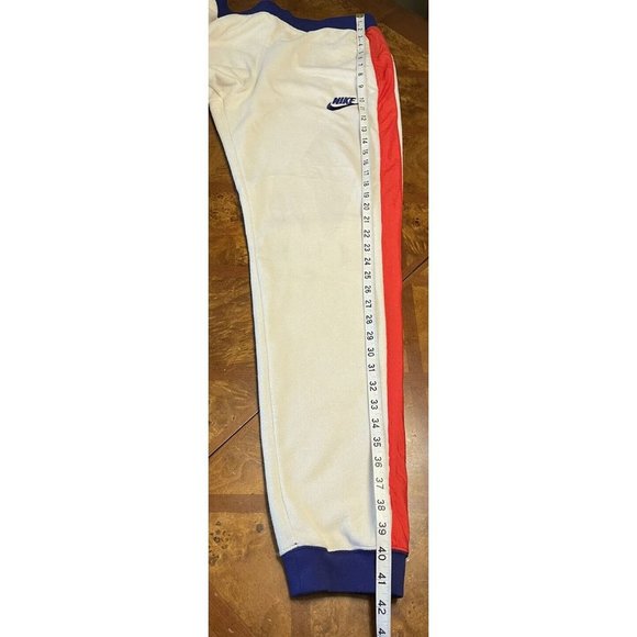 Nike CJ4934-271 Women Sportswear Polar Jogger Pants Cream Indigo Orange Red L - Picture 9 of 9